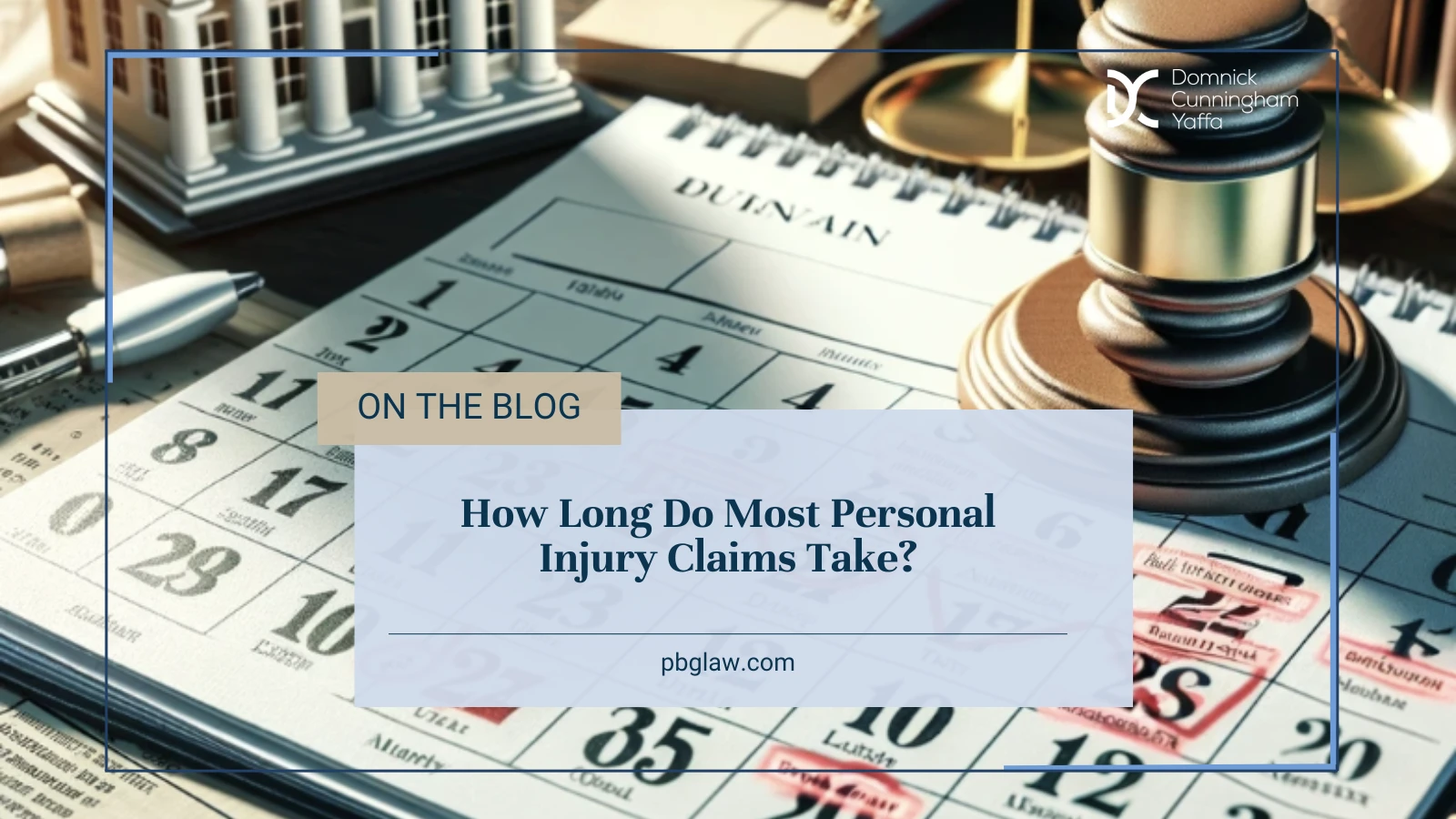 How long do most personal injury claims take?