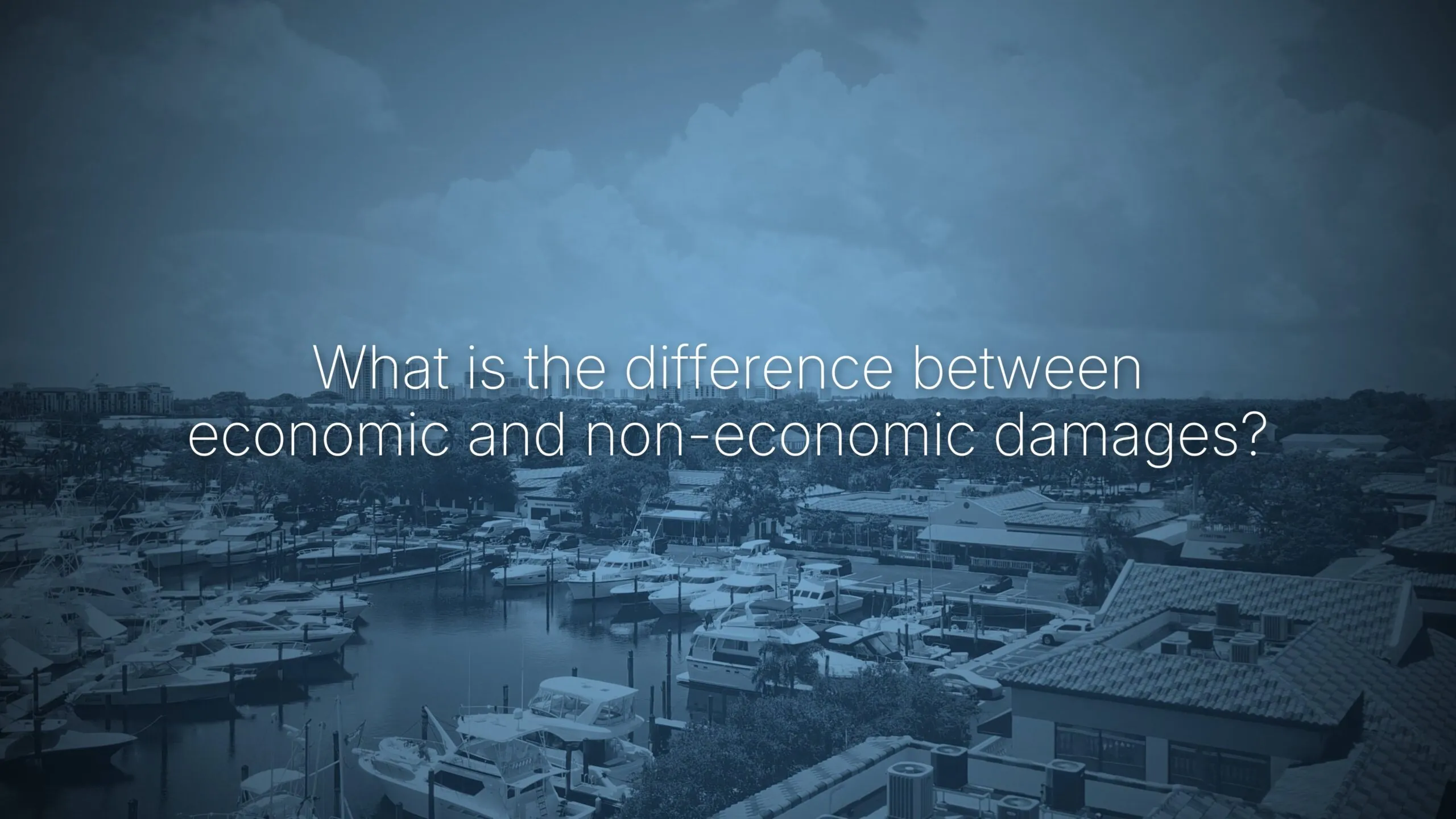 What is the difference between economic and non-economic damages