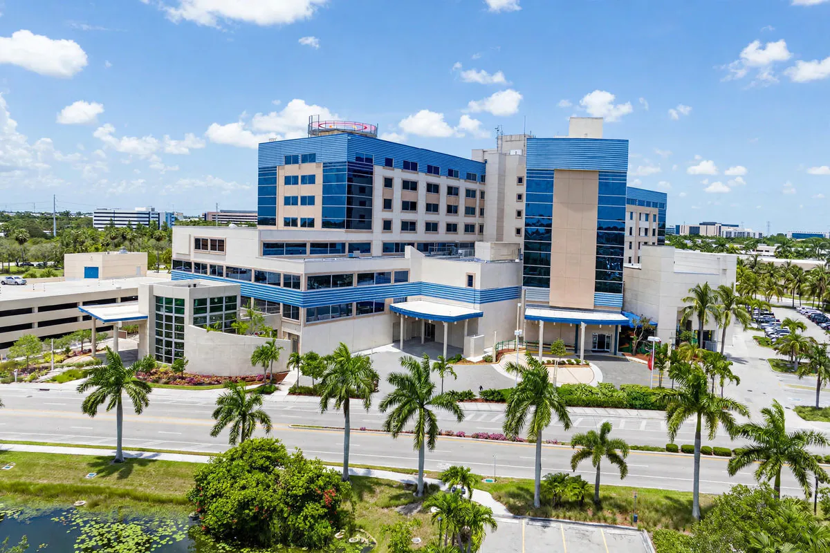 Large regional hospital and trauma center exterior in Hollywood, Florida — Rafferty Domnick Cunningham & Yaffa